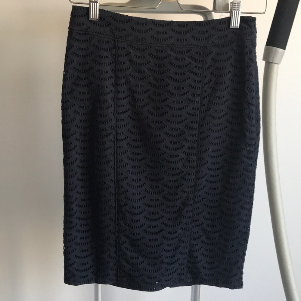 NWOT Ann Taylor Navy Pencil Skirt